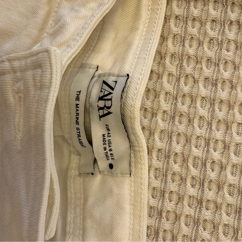 Zara White Jean